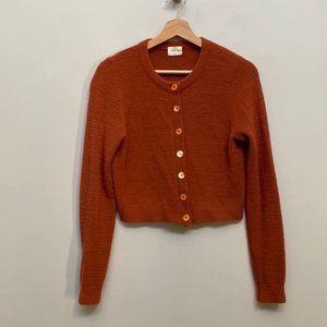 Aritzia Wilfred Free Burnt Orange Shrunken Sweater Size M